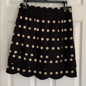 Anthropologie Floreat Polka Dot Skirt